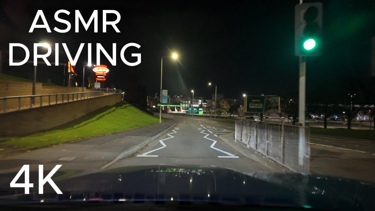 Peaceful Night Time Drive | 4K
