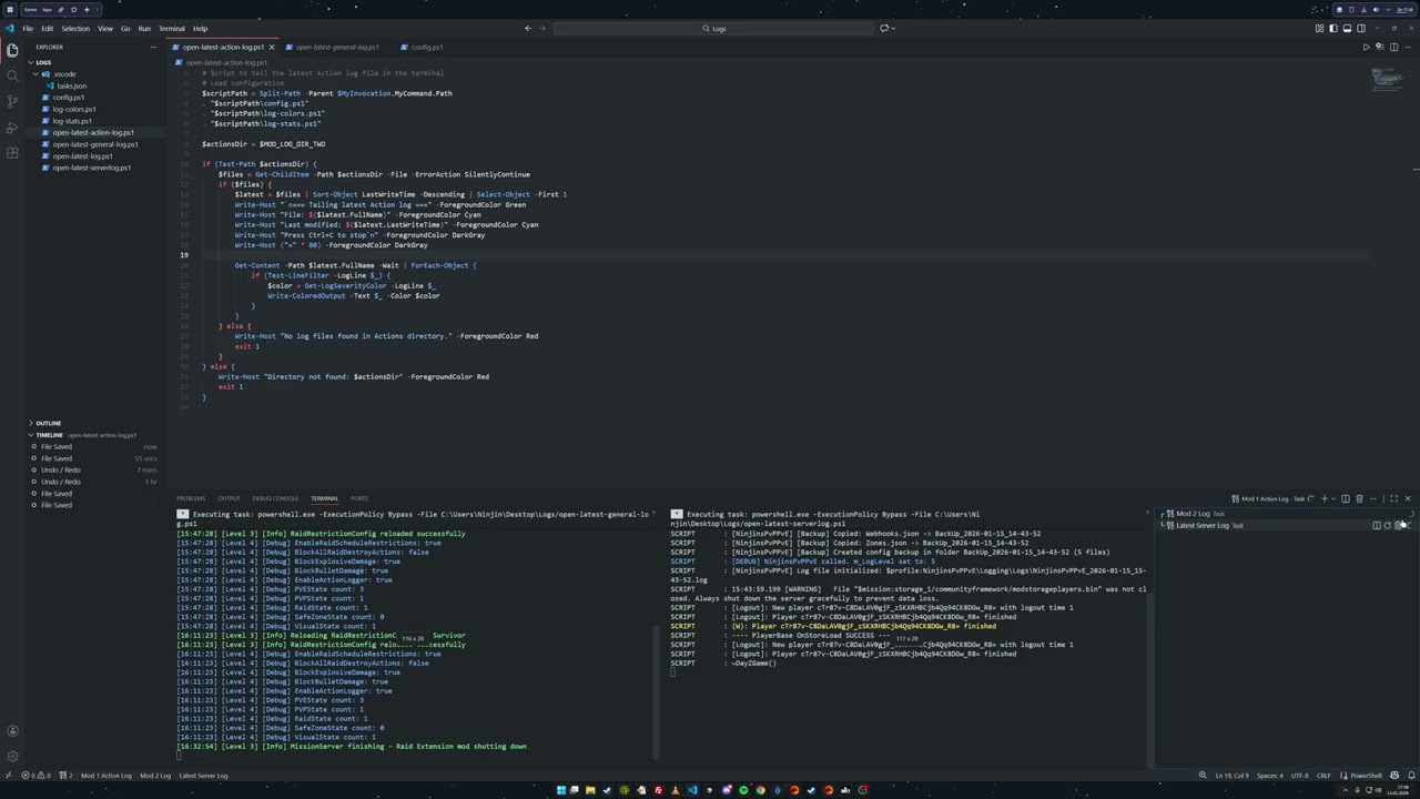 DayZ VSC - Realtime logging