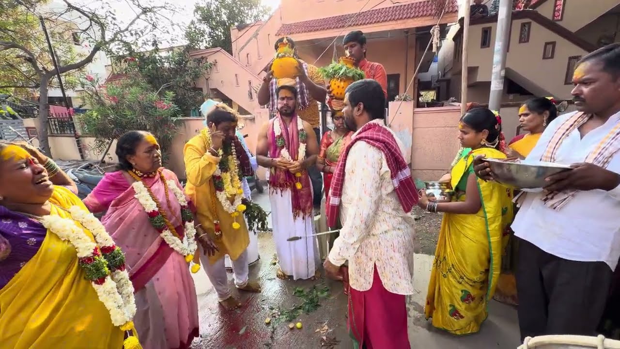 🔥🌼ఎల్లమ్మ తల్లి సూర్యబోనలు అమ్మవారికి శివ శక్తి ల పూనకాలు 👏👀🕉️subcribe 👍