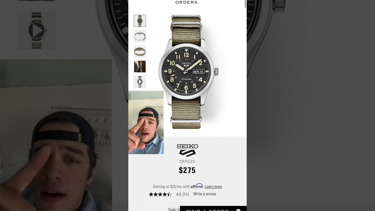 Hamilton Khaki Field против Seiko SRPG
