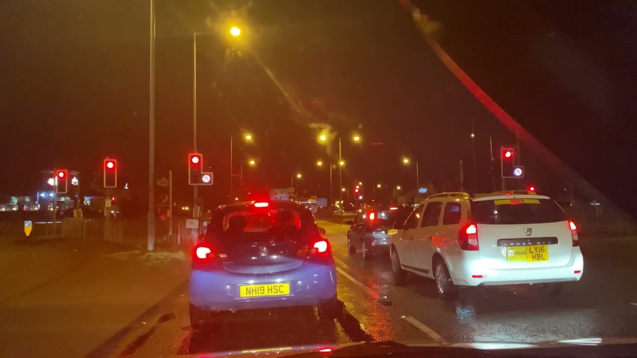 Manchester M6 Motorway |Driving At Night Time |United Kingdom | Longest Motorway In Uk 