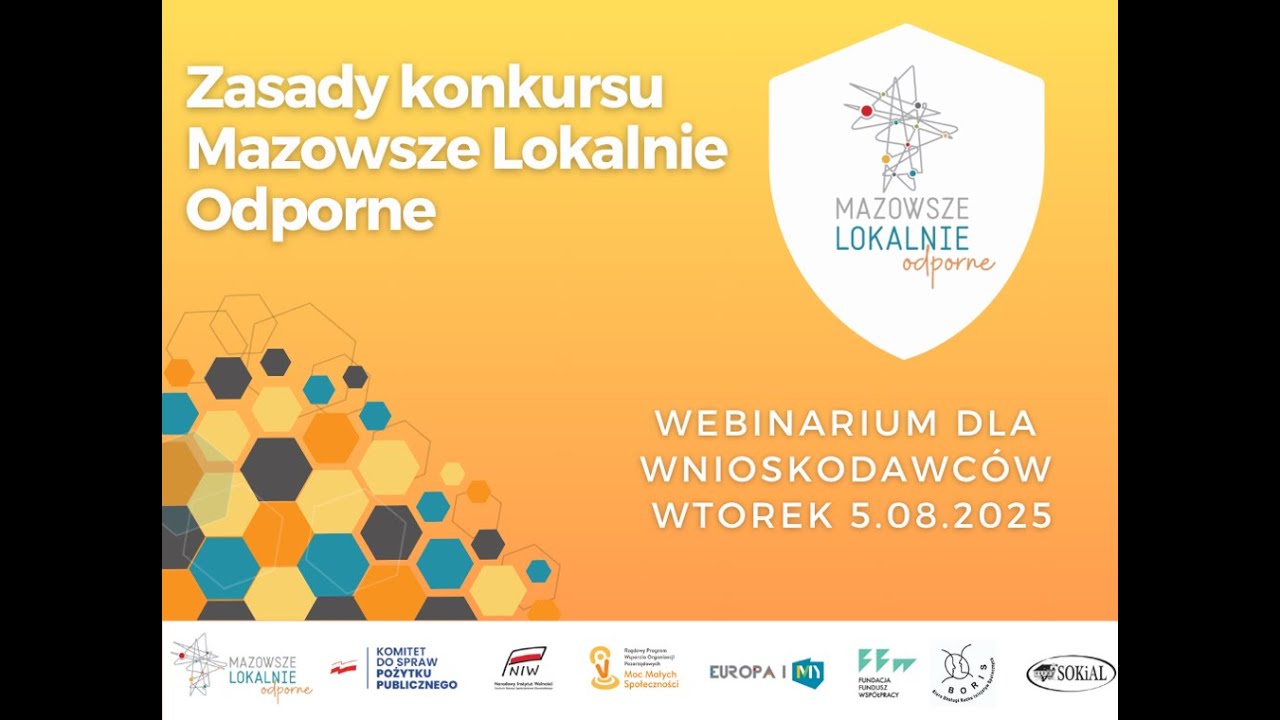 Mazowsze Lokalnie Odporne 2025 - zasady konkursu
