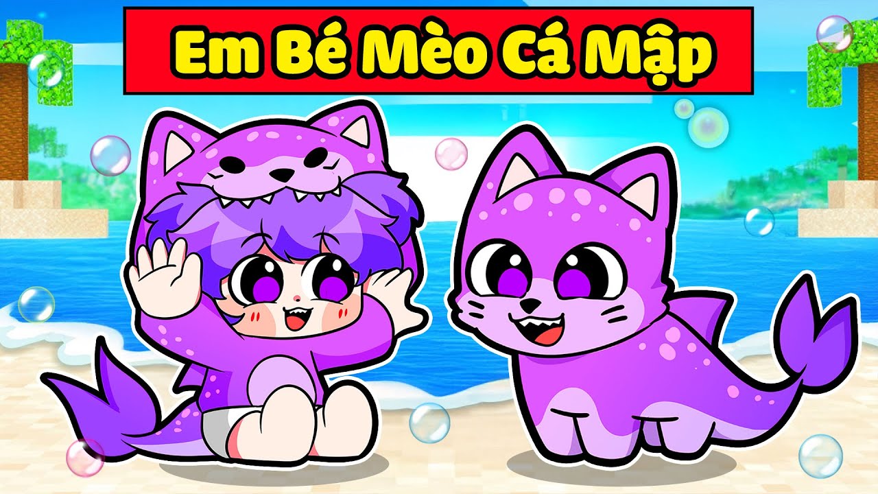 NABEE EM BÉ MÈO CÁ MẬP ĐÁNG YÊU GIẢI CỨU TOGA KHỎI NGUY HIỂM TRONG MINECRAFT*NABEE MÈO CÁ MẬP 👶🐱🦈