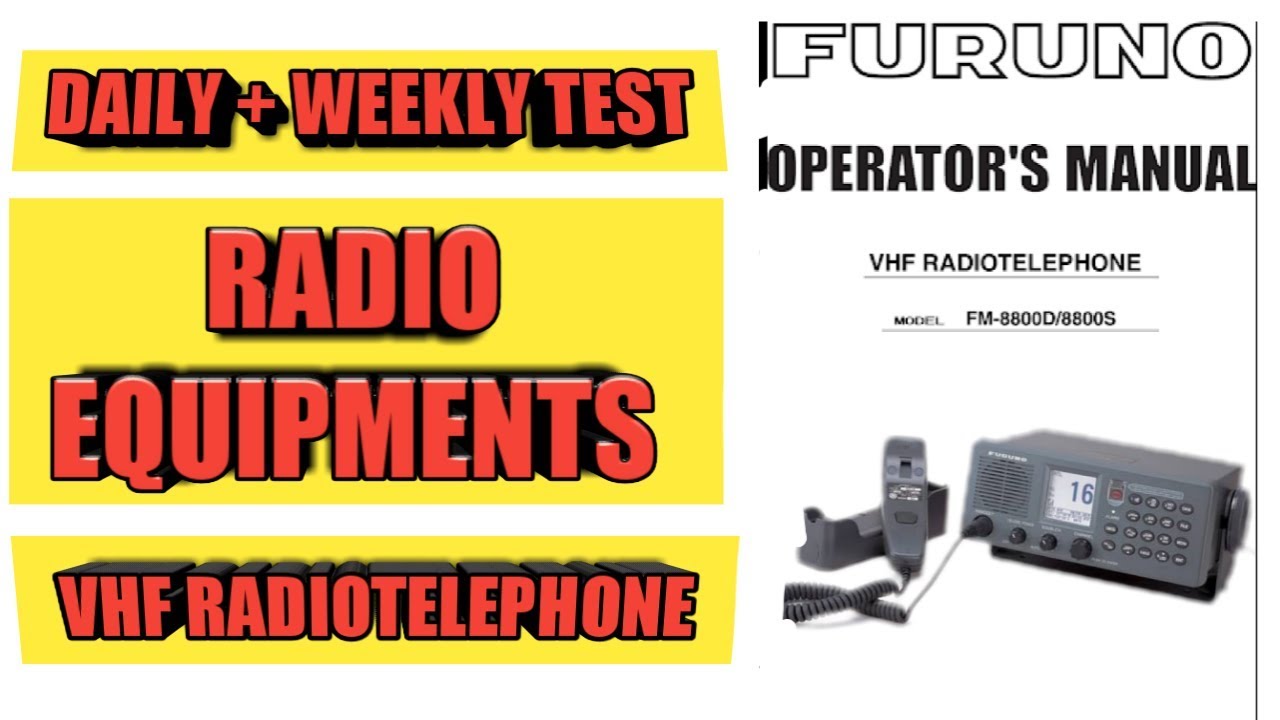 VHF RADIOTELEPHONE - RADIO EQUIPMENTS - Daily Test Tutorial #1