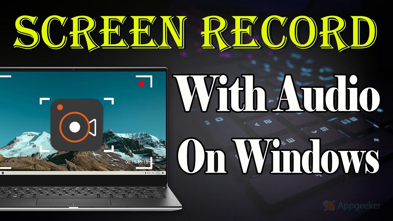 How to Screen Record with Audio on Computer | Windows PC