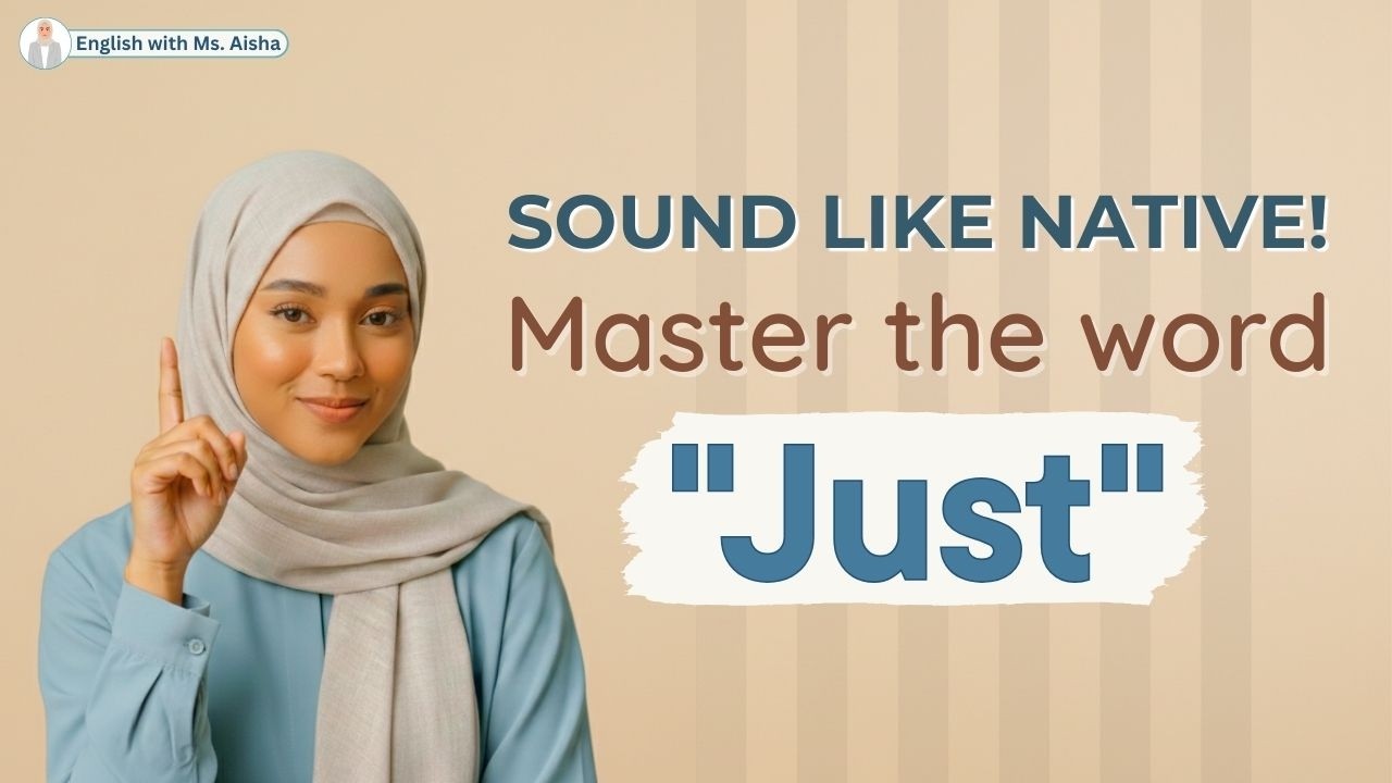Use “Just” to Sound Polite | Natural English Speaking | American English Tips