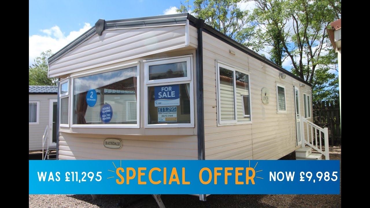 40894 Cosalt Baysdale 28x12 2 bed 2006 Walkthrough Preowned Static Caravan For Sale Offsite