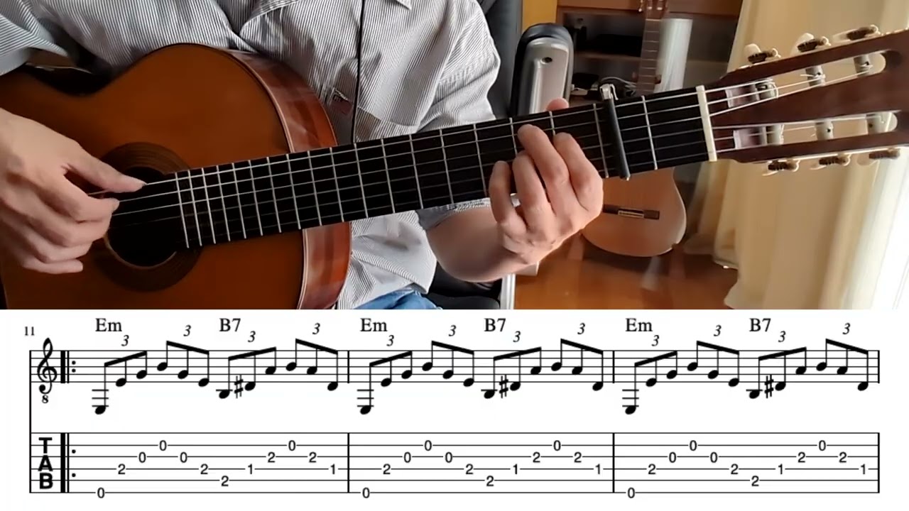 [TAB]Can't help falling in love/Cords arpeggio 好きにならずにいられない コードとアルペジオ