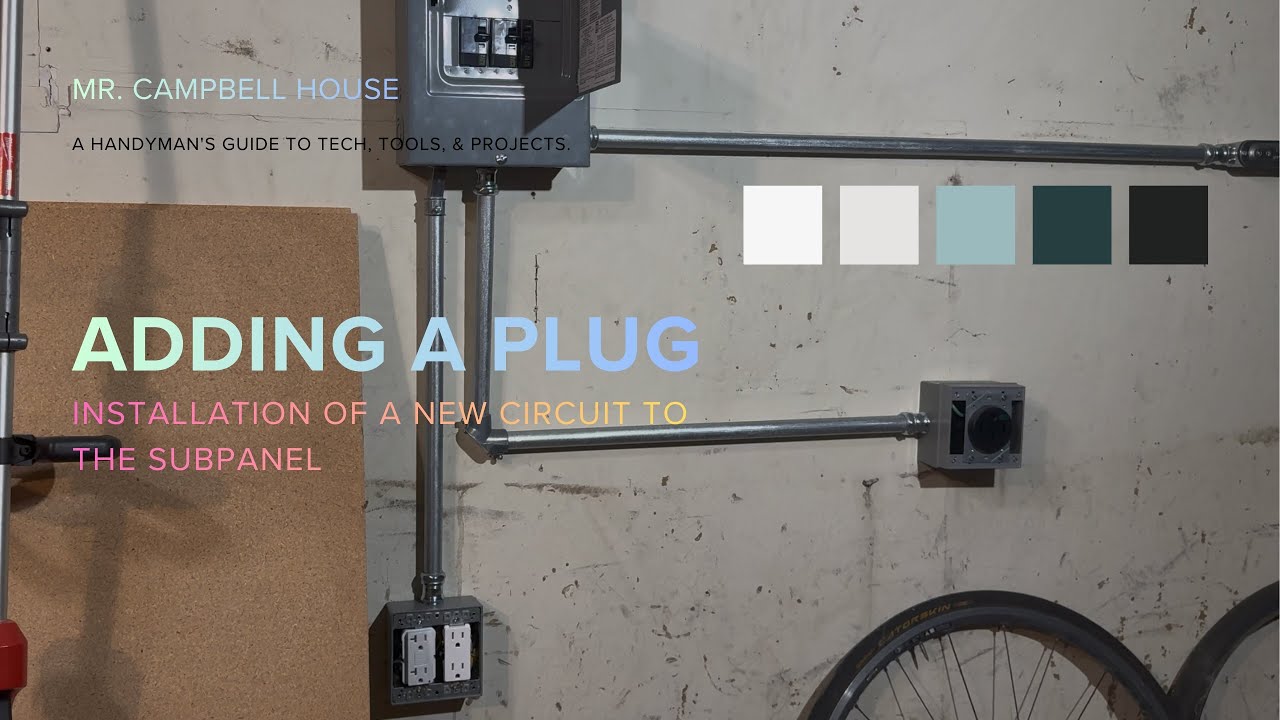 How to add a new circuit and receptacle to your service panel or breaker box!