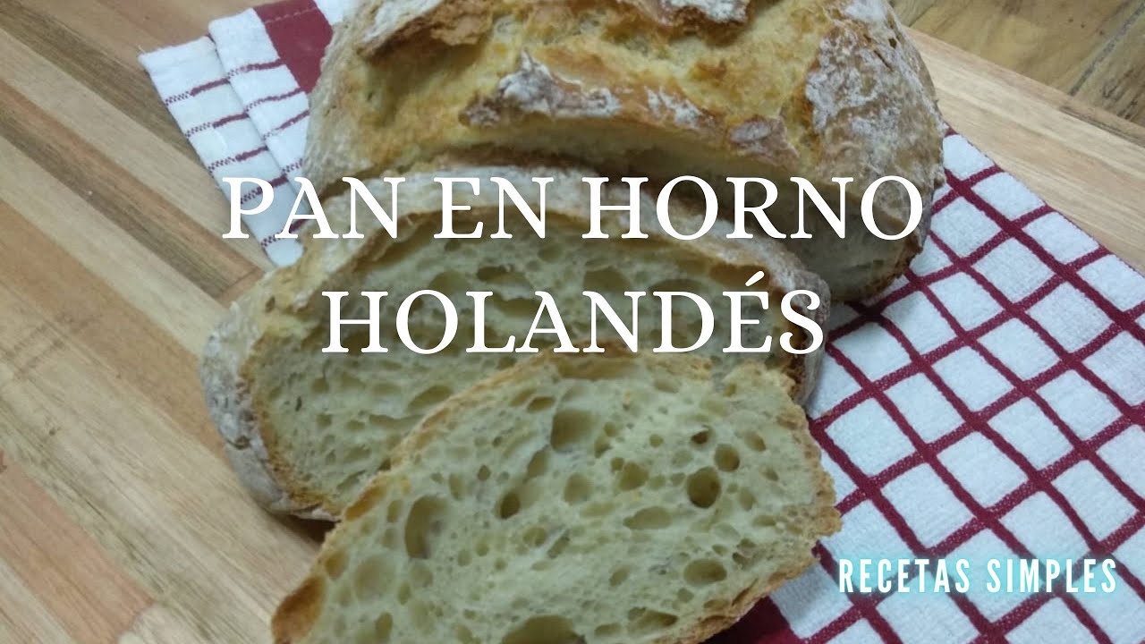 PAN en HORNO HOLANDÉS / Dutch Oven Bread / SIN MASA MADRE / ¡Super simple y fácil!