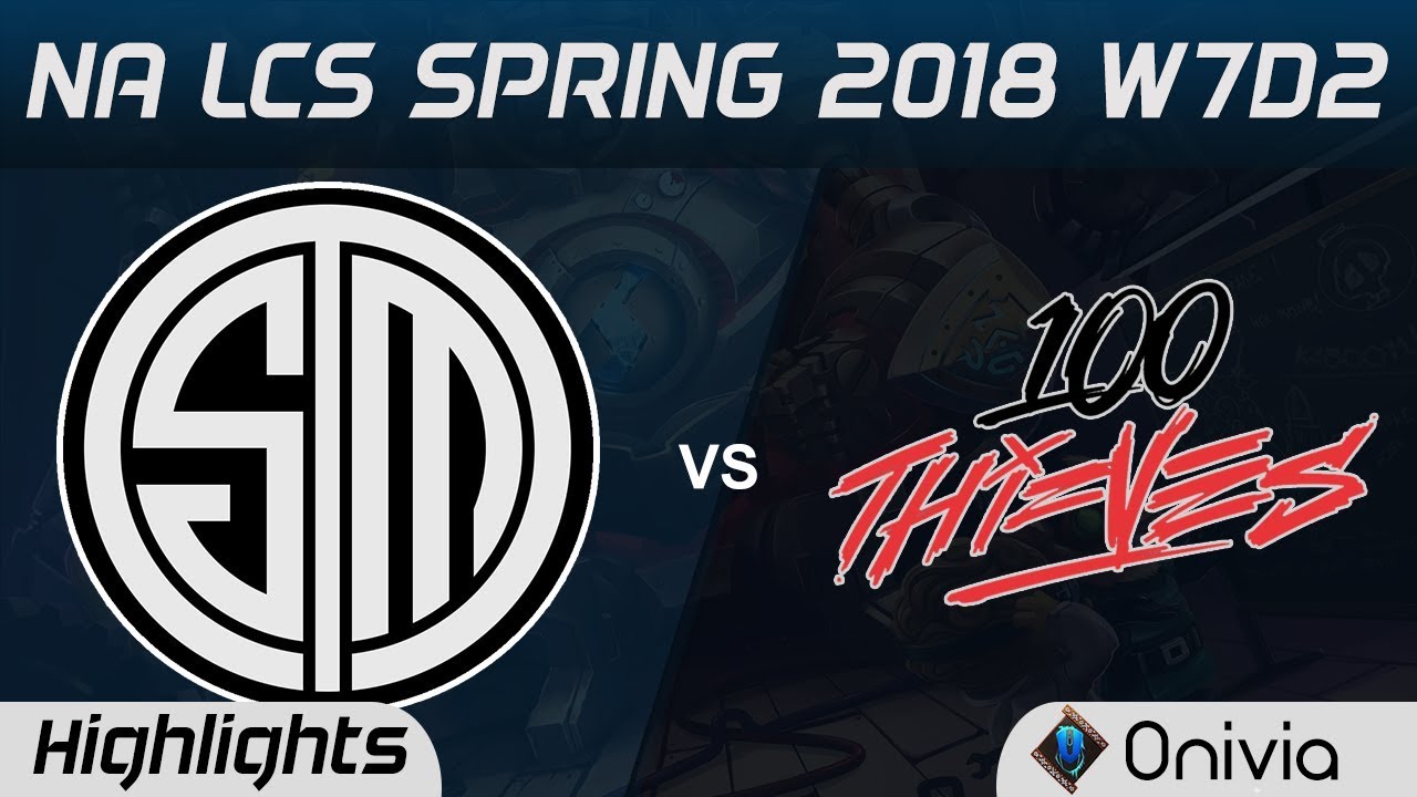 TSM vs 100 Highlights NA LCS Spring 2018 W7D2 Team Solo Mid vs 100Thieves by Onivia