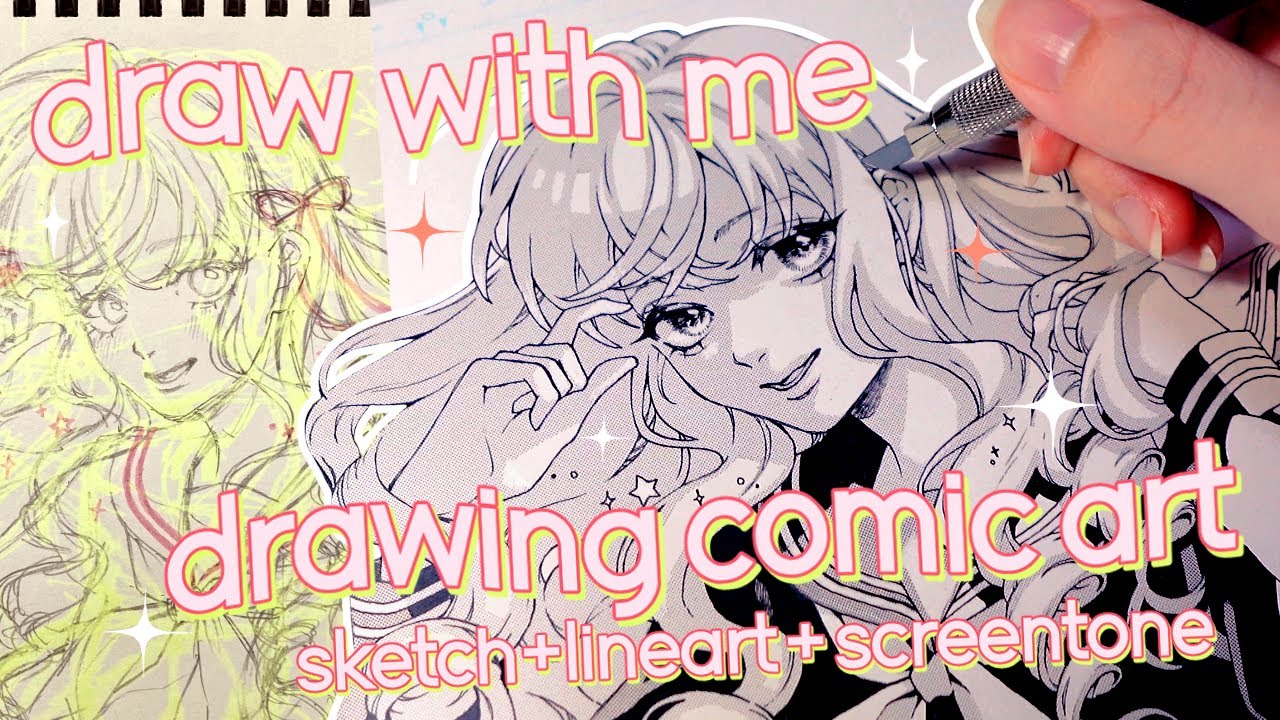 draw with me through the midnight silence･*☾ cozy asmr drawing + no talking✰⋆