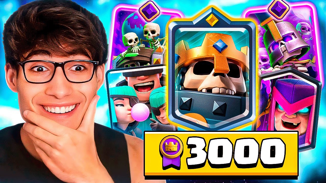 DOMINÉ ESTE MAZO A LA PERFECCIÓN PARA ALCANZAR LAS 3000 MEDALLAS EN CLASH ROYALE 👀