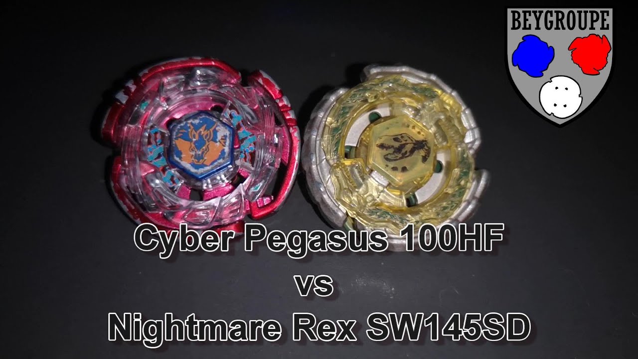 Beybattle DS: Cyber Pegasus 100HF VS Nightmare Rex SW145SD