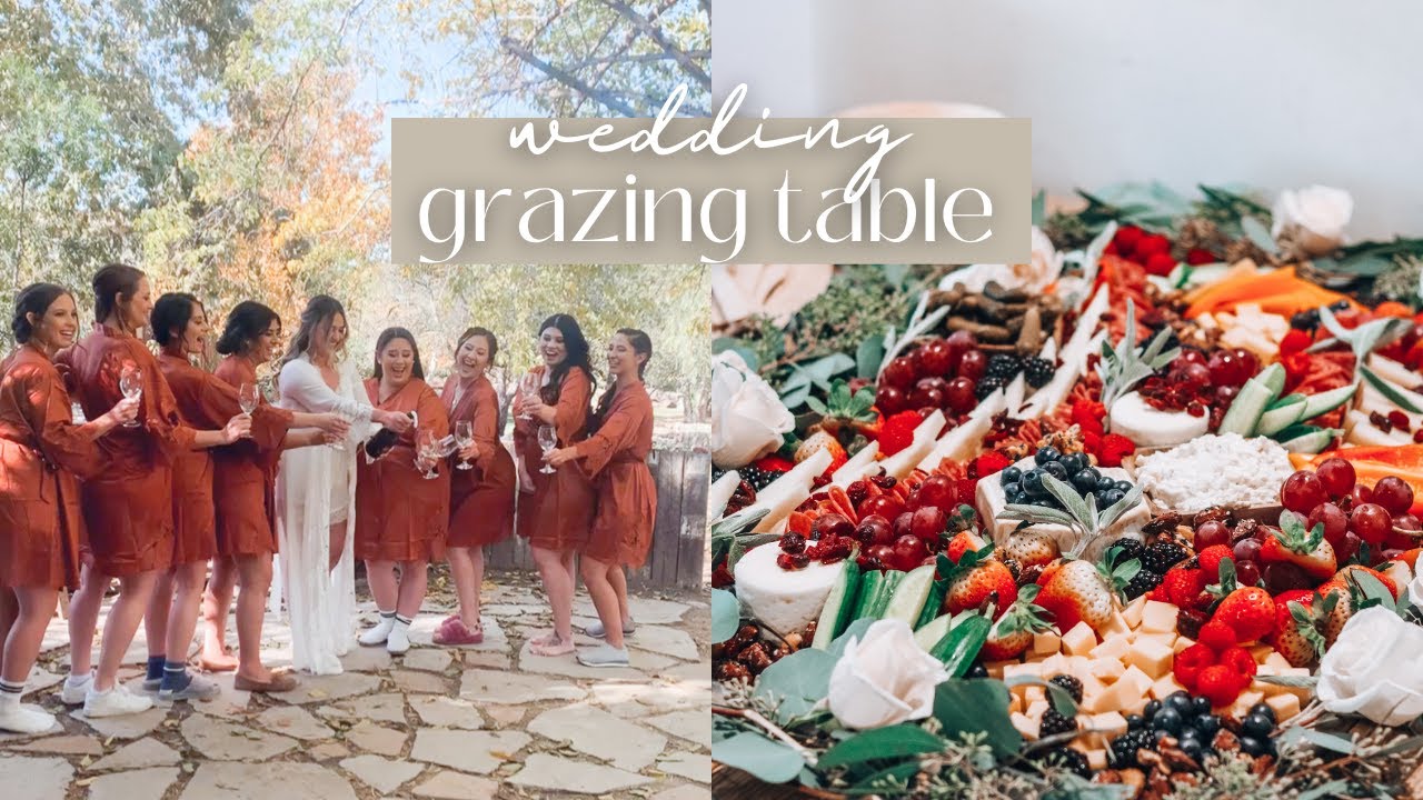 MAKING A CHARCUTERIE SPREAD FOR A BRIDAL PARTY | how to make an easy grazing table for a wedding