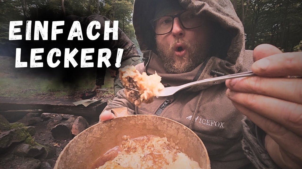 Mein letzter Overnighter auf dem Trekkingplatz! Bushcraft mit bestem Pfälzer Essen