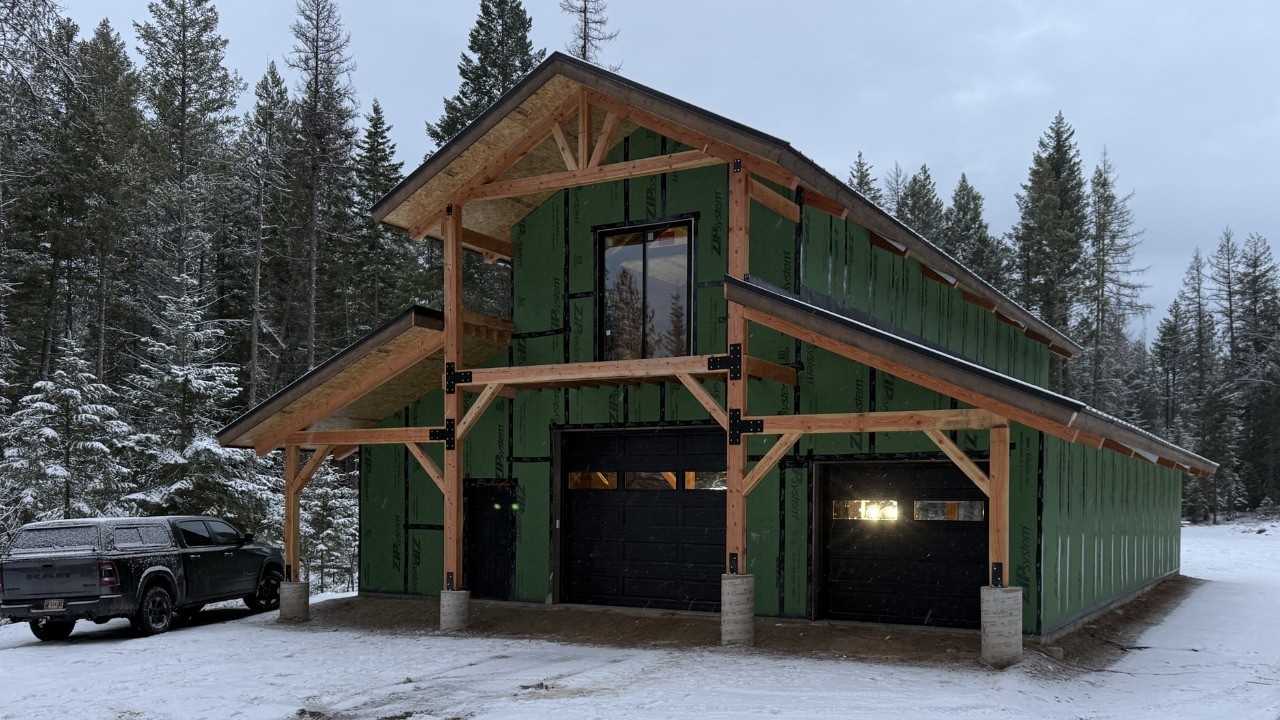 OFFICIALLY Dried In And GARAGE DOORS Get Installed In Our BARNDOMINIUM