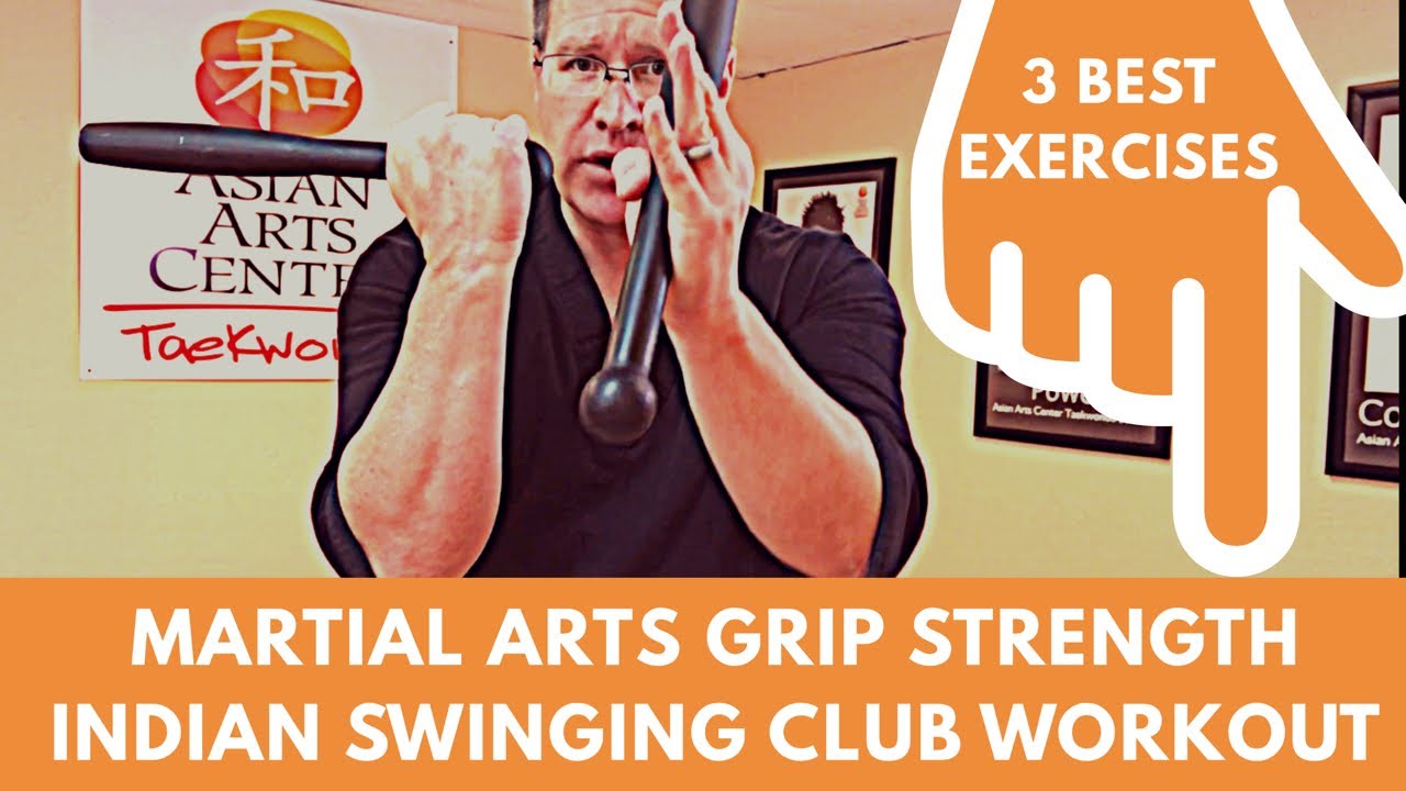 INDIAN CLUB EXERCISES - IMPROVE YOUR MARTIAL ARTS GRIP STRENGTH