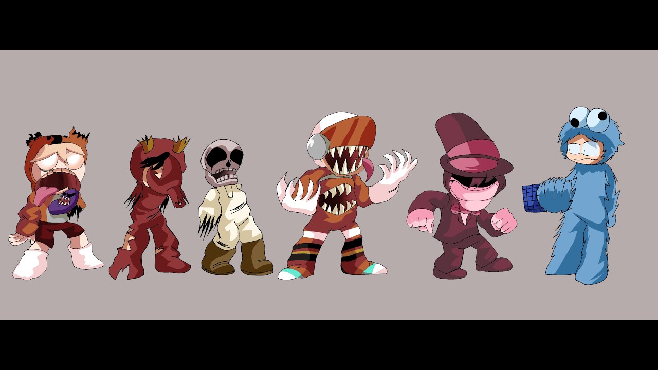 Four Way Fracture but the Sock Gang Sings it - (Friday Night Funkin') - FNF Cover