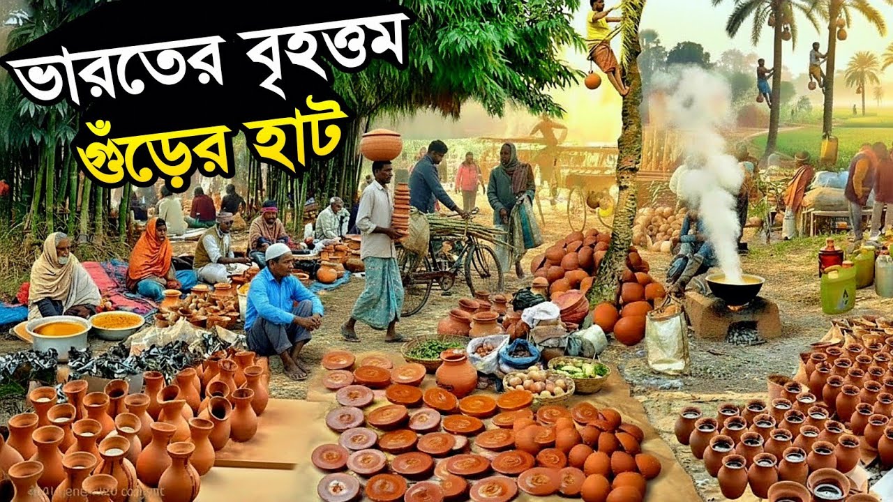 ভারতের বৃহত্তম নলেন গুড়ের হাট | India's Largest Jaggery Market