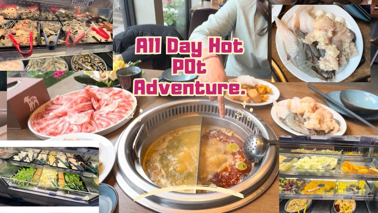 All Day Hot Pot Adventure at Birmingham U.K🫕🍦