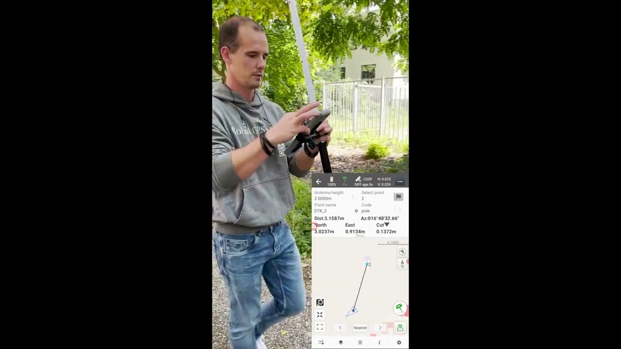 EFIX F7 RTK GNSS ontvanger met IMU Tilt Sensor