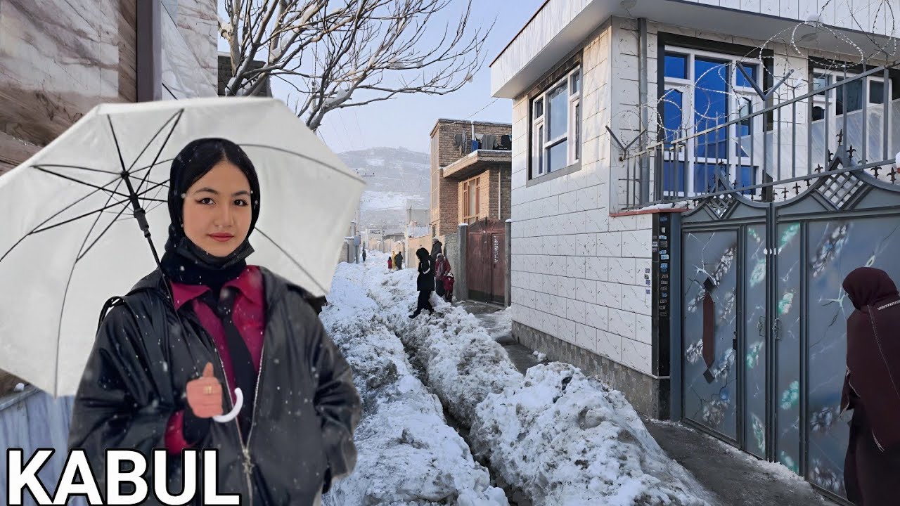 Snowy Kabul Streets 2026 🌨️ Walking Tour | Explore Afghanistan’s Winter Wonderland