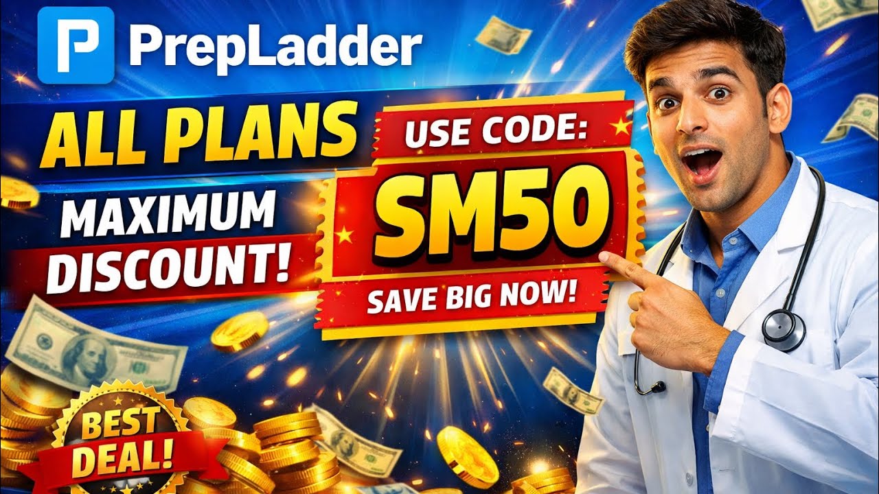 Prepladder Coupon Code | Prepladder Discount Coupon 2026 | Save Big on Medical Prep