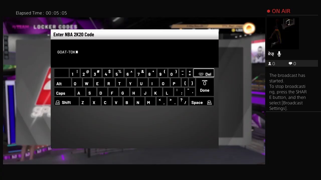 Free locker codes