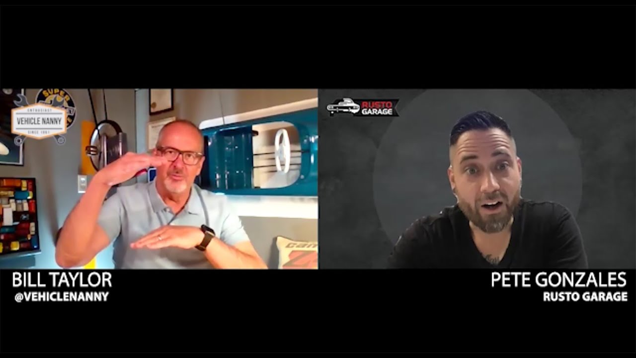 Pete Gonzales' RustoGarage Interview w/Bill Taylor RG member VehicleNanny