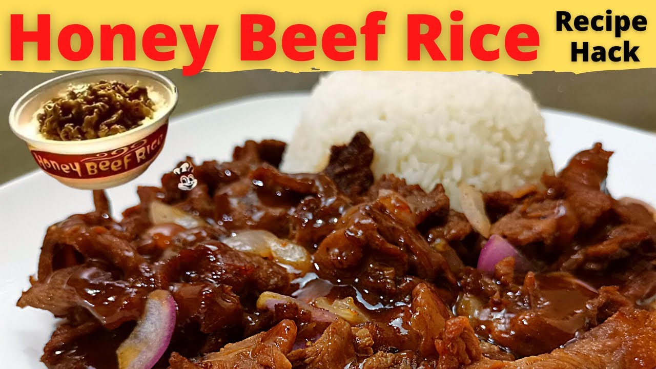 HONEY BEEF RICE ala Jollibee | Recipe HACK | Jollibee Inspired Honey Beef Rice COPYCAT