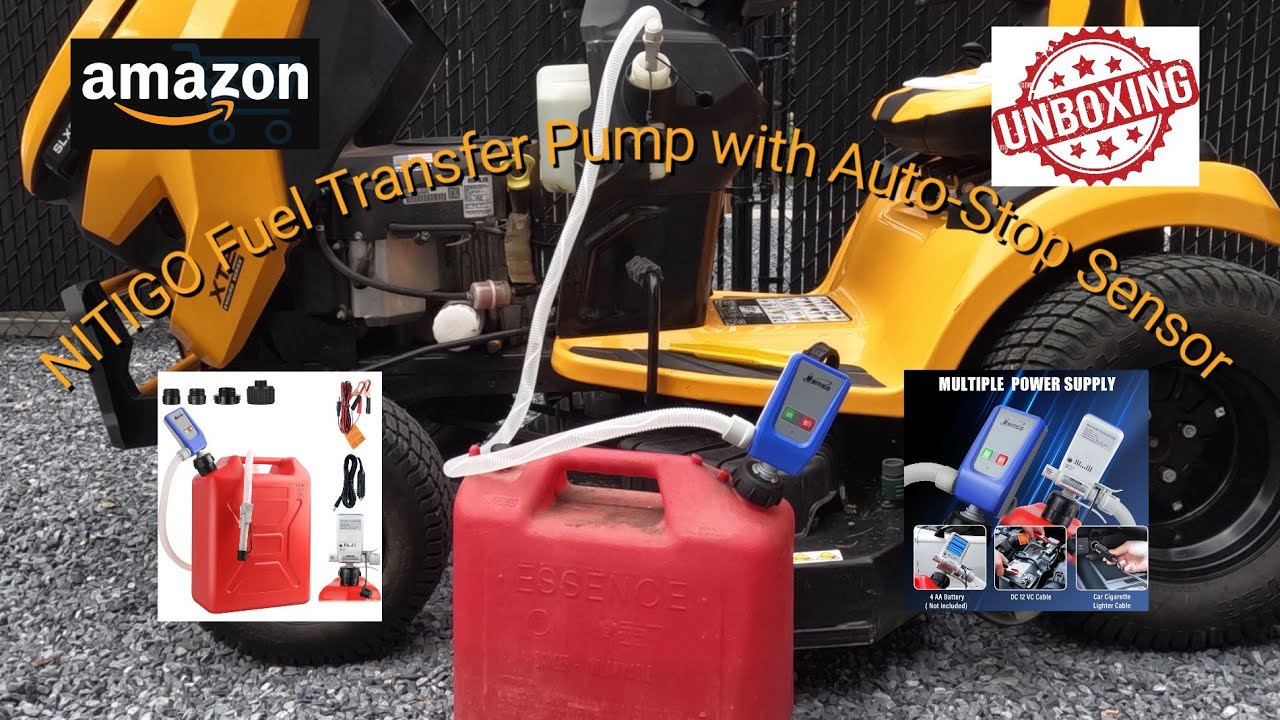 NITIGO Fuel Transfer Pump with Auto-Stop Sensor Unboxing And Demonstration