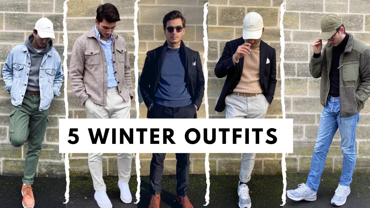 COMMENT S'HABILLER EN HIVER ? 5 IDÉES DE TENUES STYLÉES pour HOMMES ❄️