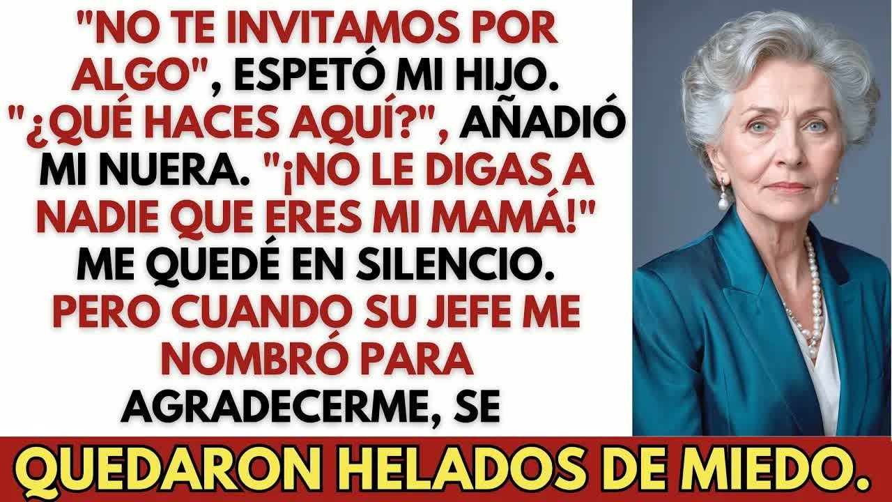 En la fiesta familiar, mi hijo dijo： ＂No te invitamos por algo   ＂ Y yo