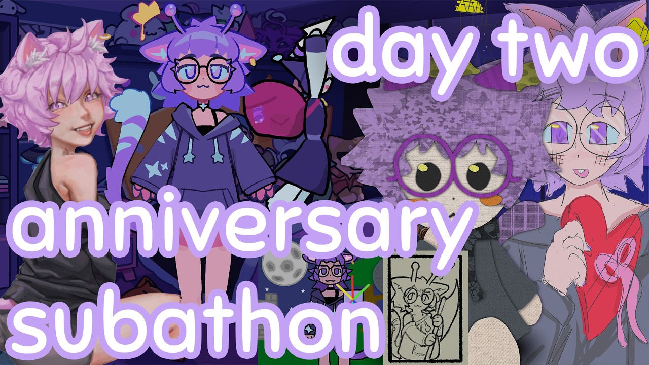 4 year anniversary subathon: day two