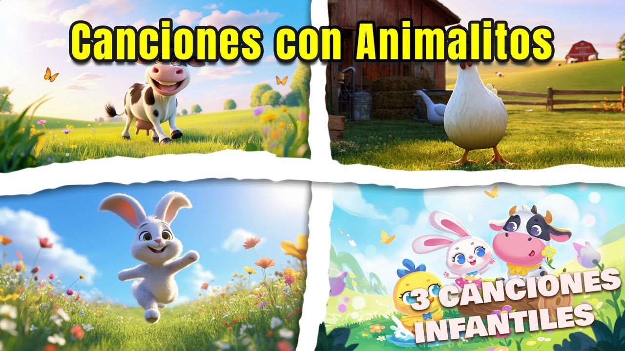 La Magia del Sonido Animal con Animalitos 🪄🦊 | Tres Canciones Infantiles para Jugar