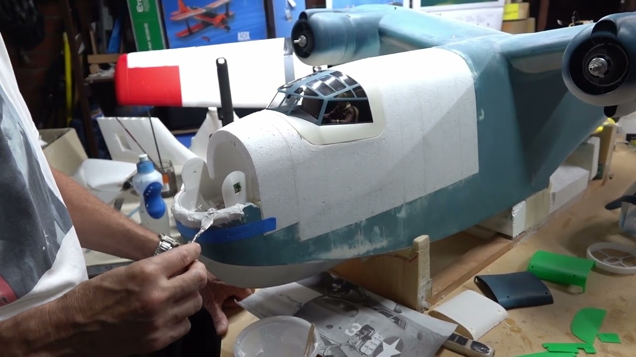 Ремонт радиоуправляемой модели PBM Mariner, часть 2.