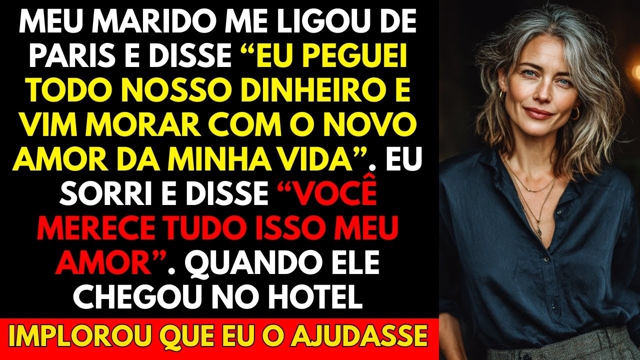 Meu Marido Me Ligou De Paris e Disse “Eu Peguei Todo Nosso Dinheiro E Vim Morar Com o Novo Amor