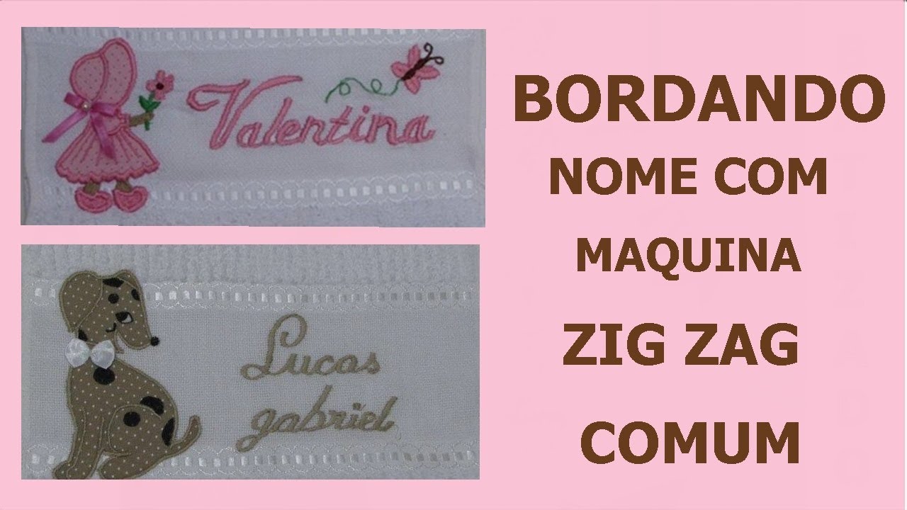 Como bordar com maquina zig zag comum