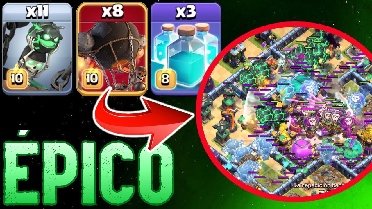 🎈​NUEVA ESTRATEGIA de ATAQUE  [GLOBOS MAGMÁTICOS + GLOBOS COHETE]⭐⭐⭐ CLASH OF CLANS 2023
