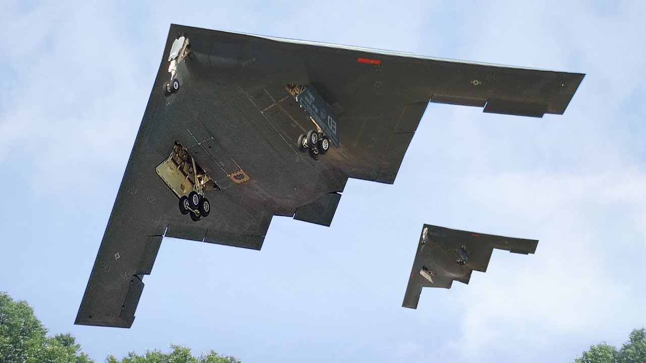 US Most Expensive Stealth Bombers in Action During Takeoff at Full Throttle