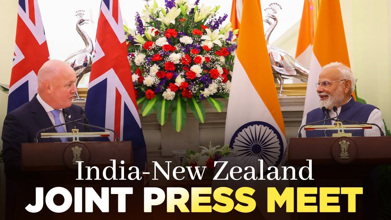LIVE: PM Modi and PM Luxon of New Zealand at the joint press meet