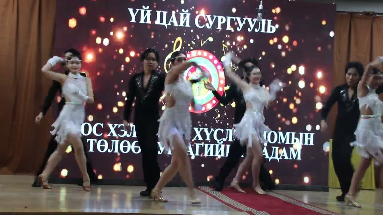 Students of Ui-tsai school dancing "Latino" dance for school performance