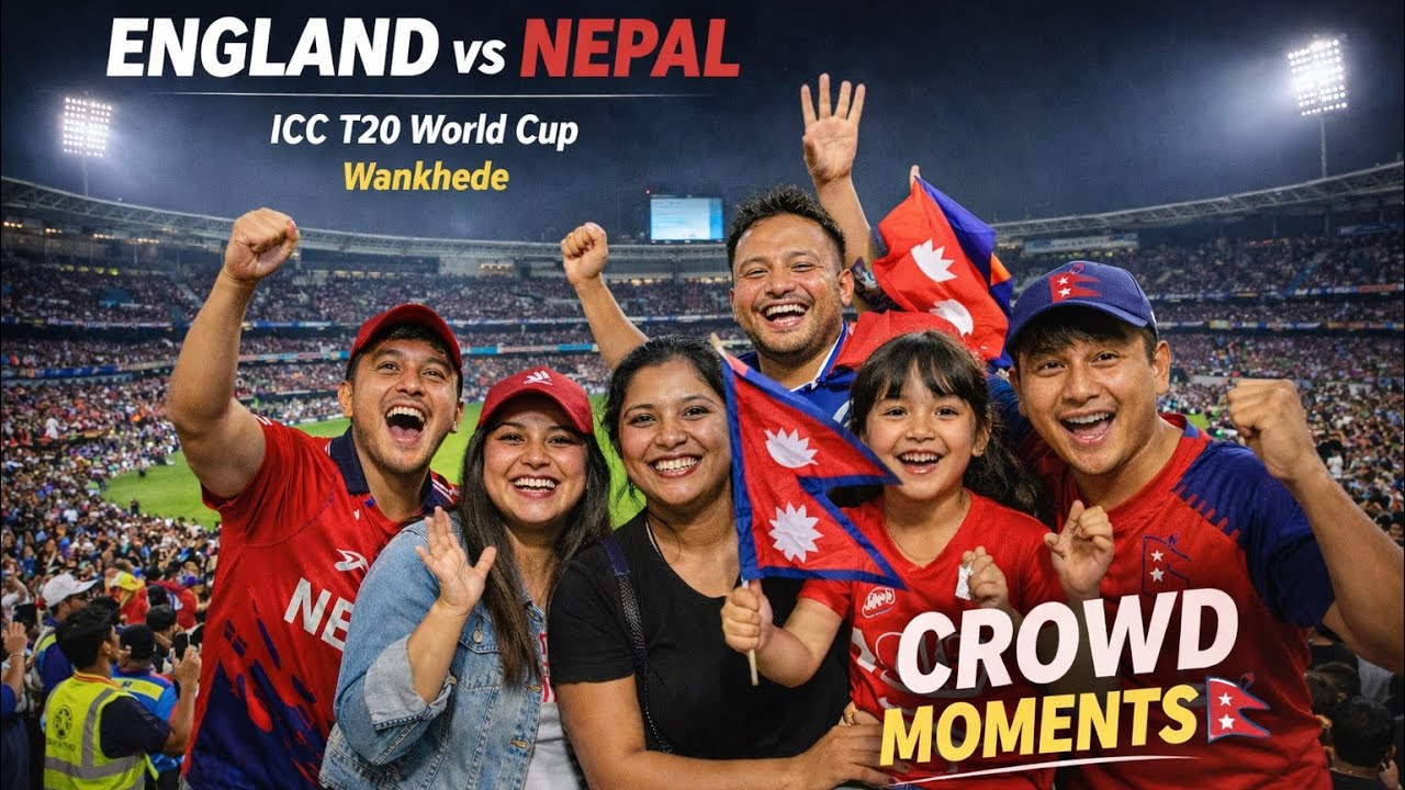 TV Didn’t Show THIS 😱 | ENG vs NEP Crowd Reactions #icc #india #nepal #eng cricket 