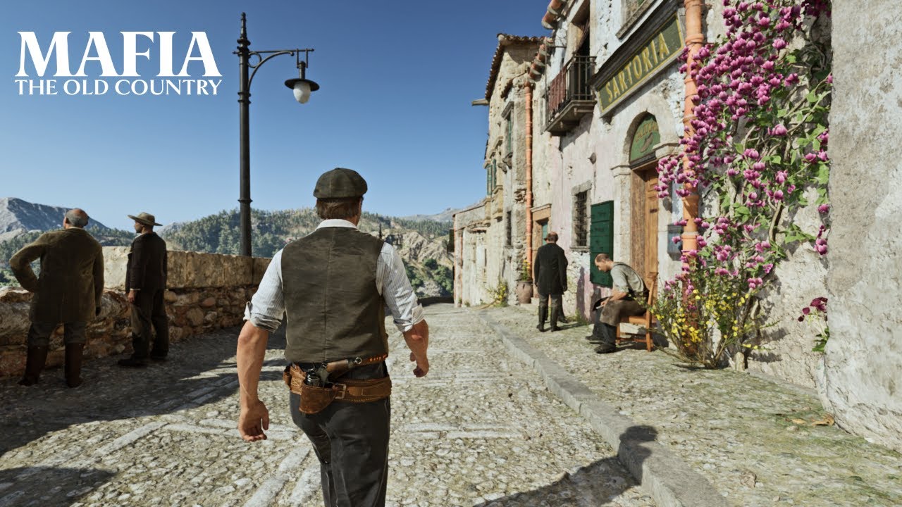 Relaxing Driving & Walking Tour in Sicily, Italy 1904 | Mafia The Old Country's NEW Free Ride Mode