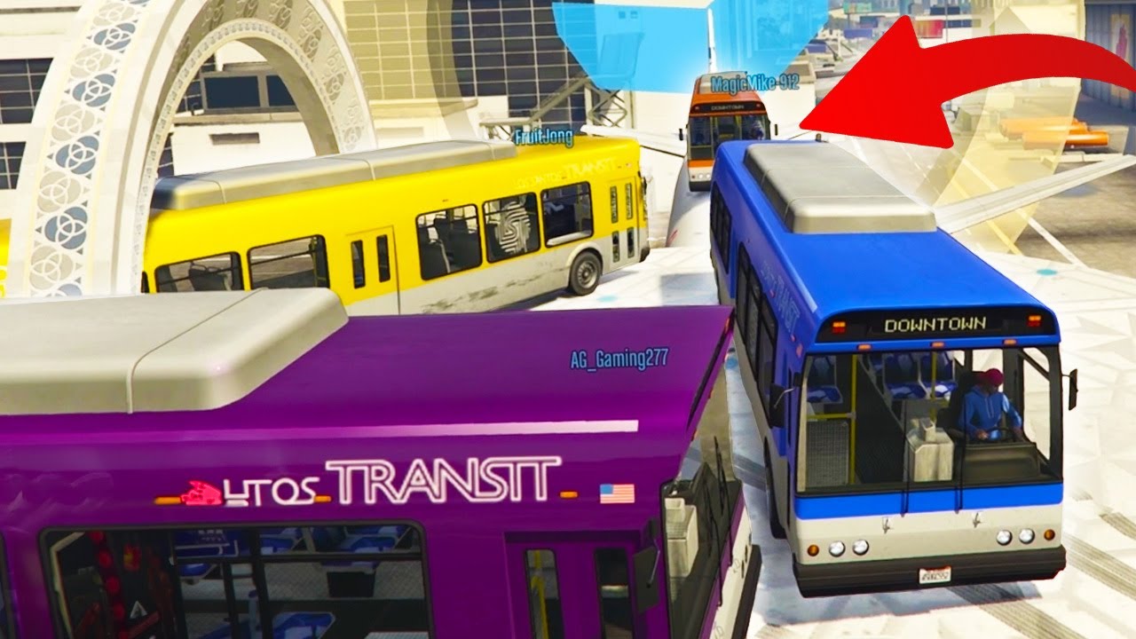 VERSCHRIKKELIJK BUS PARKOUR IN GTA V ONLINE !!!