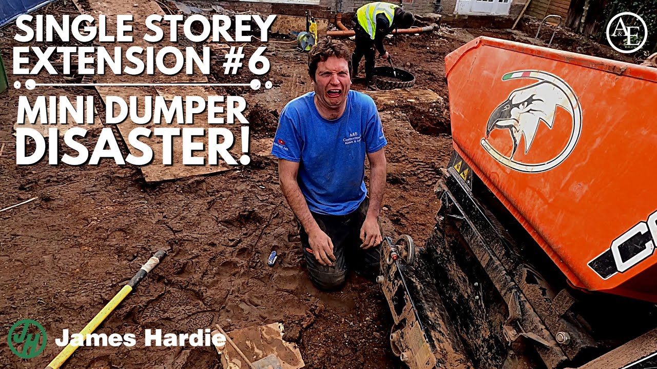 Mini Dumper Disaster! 😱 | Single Storey Extension #6