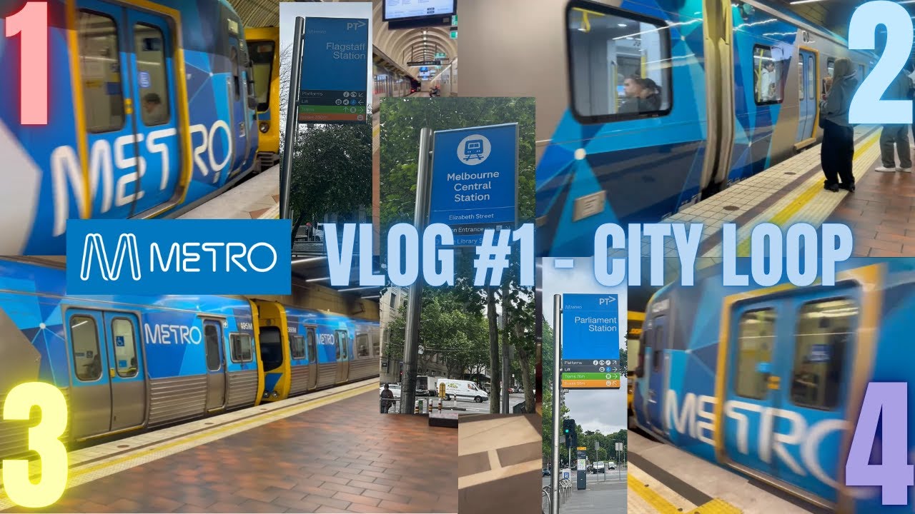 Melbourne Underground City Loop - All 3 Stations | Metro Trains Melbourne Vlog #1