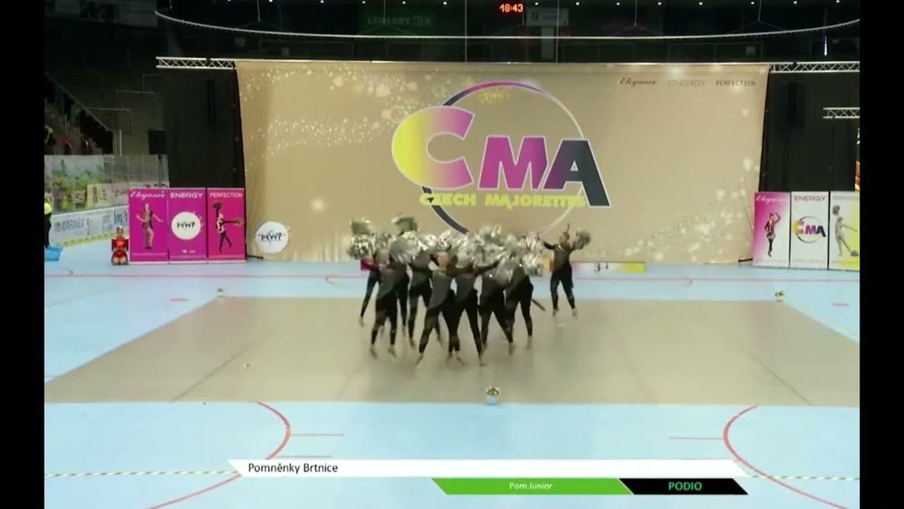 Velká formace juniorky pom Pomněnky Brtnice 2024