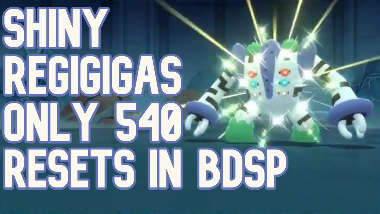 LIVE Shiny Regigigas after 540 Resets in Pokemon Brilliant Diamond & Shining Pearl